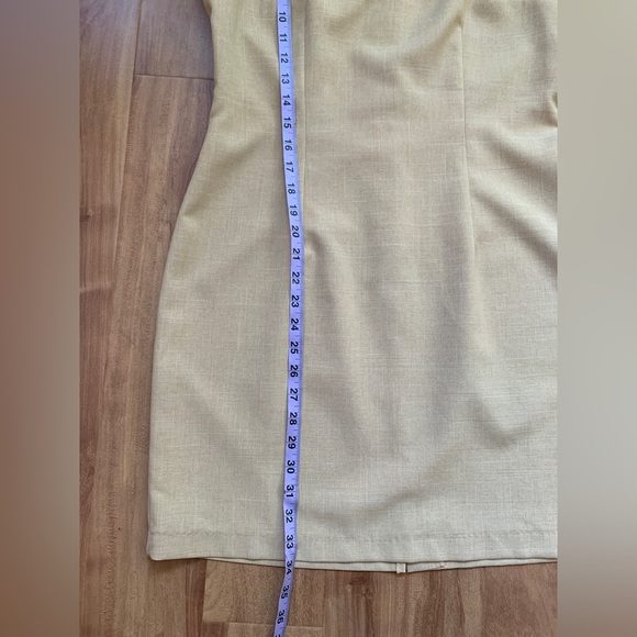 Vintage Tan 2 Piece 'Jessica' Mini Dress & Jacket Set - Picture 12 of 16